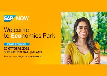 Il 20 ottobre saremo al SAP NOW, il più grande ECOnomics Park sull’innovazione d’impresa