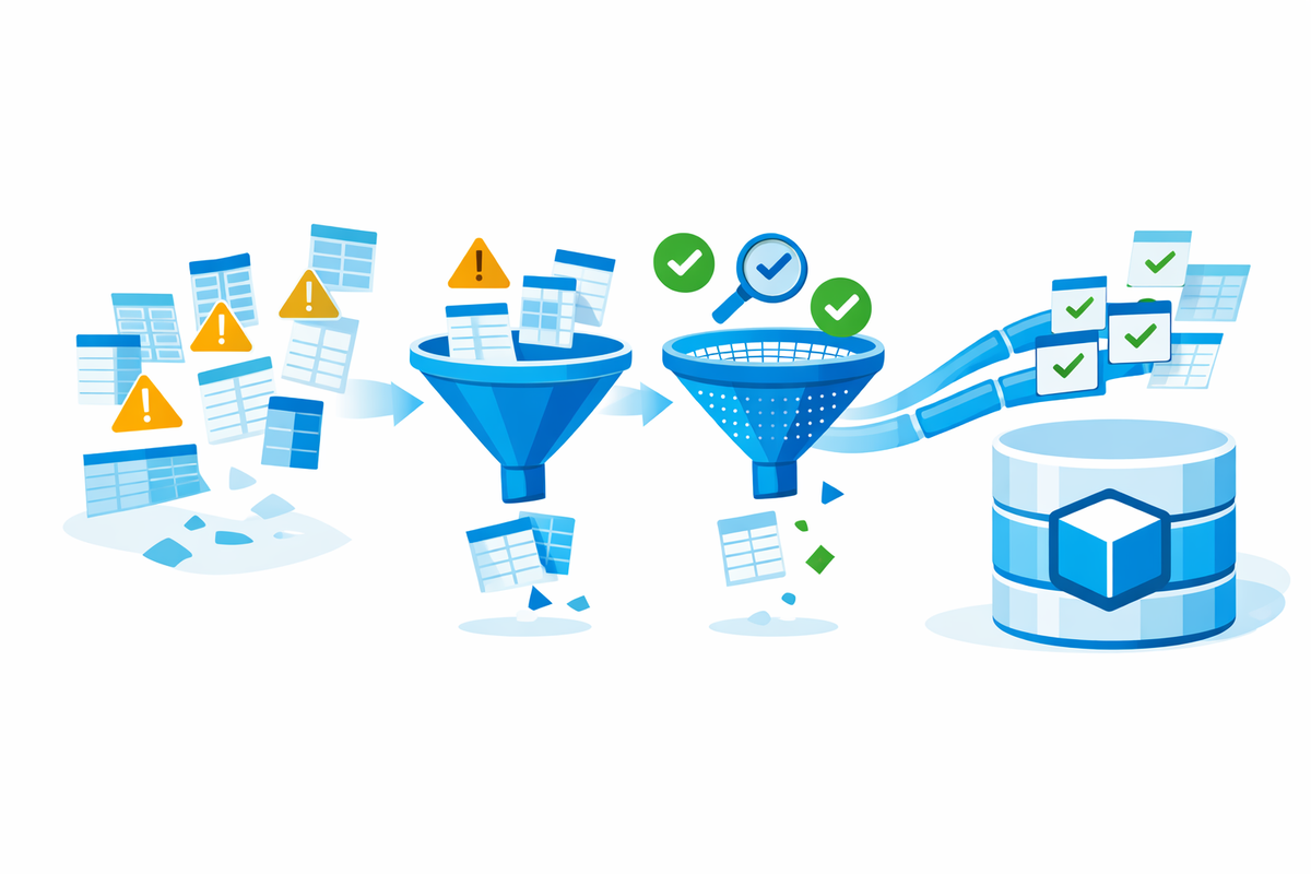 Data cleaning and validation process for checklist implementazione SAP Business One data migration