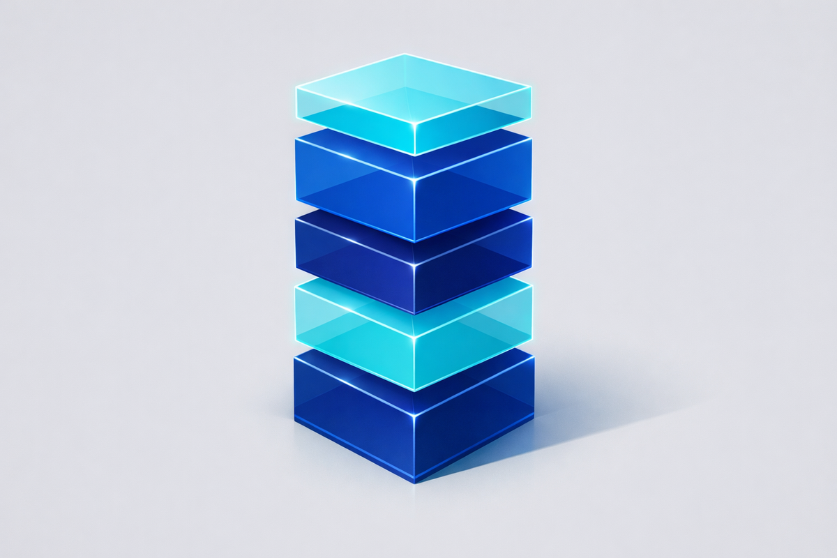 Torri impilate che rappresentano costi ERP per licenze, progetto, dati, formazione e supporto, guida su come scegliere il mig